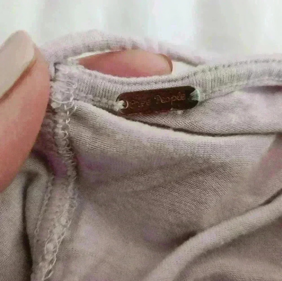 Free people violet lavender scoop Is neck softing top summer yoga lounge sleep - Picture 5 of 8